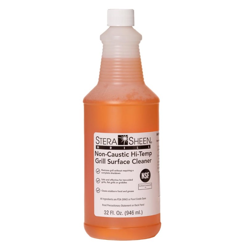 Stera Sheen - Grill Cleaner - Food Safe, Non-Caustic Formula - Restaurant & Cafe Quality Cleaner for Flat Top Grills and Griddles - Eliminate Tough Encrusted Grease - 32 fl oz Bottle (1 count) - Image 1
